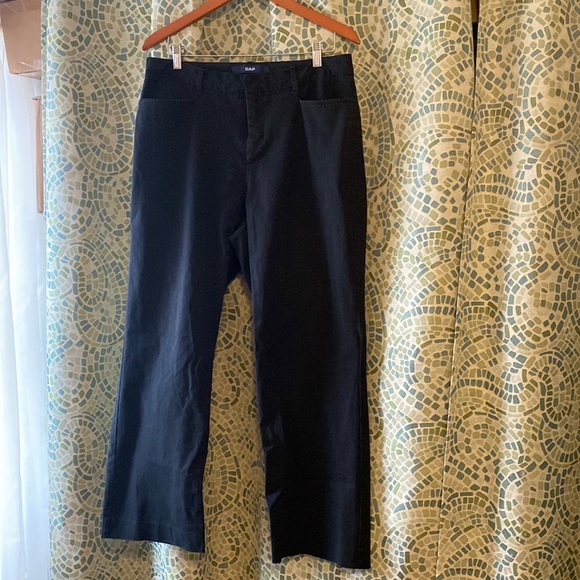 GAP Black Cotton Pants 14 - Picture 1 of 7